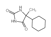 Hydantoin, 5-cyclohexyl-5-methyl- Structure