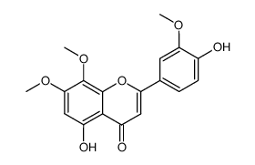 4',5-dihydroxy-3',7,8-trimethoxyflavone Structure