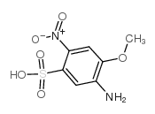 5-amino-4-methoxy-2-nitrobenzenesulfonic acid structure