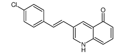 3-[2-(4-chlorophenyl)ethenyl]-1H-quinolin-5-one Structure