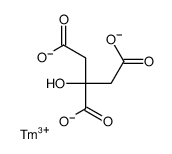 2-hydroxypropane-1,2,3-tricarboxylate,thulium(3+)结构式