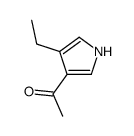 Ethanone, 1-(4-ethyl-1H-pyrrol-3-yl)- (9CI) structure