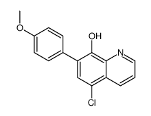 5-chloro-7-(4-methoxyphenyl)quinolin-8-ol Structure