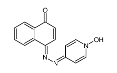 4-[(1-hydroxypyridin-4-ylidene)hydrazinylidene]naphthalen-1-one结构式