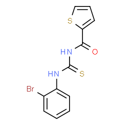 N-{[(2-bromophenyl)amino]carbonothioyl}-2-thiophenecarboxamide Structure