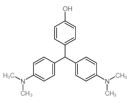 Phenol,4-[bis[4-(dimethylamino)phenyl]methyl]- Structure