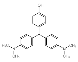 Phenol,4-[bis[4-(dimethylamino)phenyl]methyl]- structure