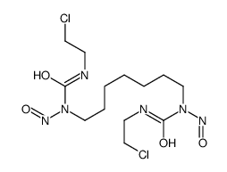 3-(2-chloroethyl)-1-[7-[2-chloroethylcarbamoyl(nitroso)amino]heptyl]-1-nitrosourea Structure