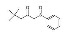 4,4-Dimethyl-1-phenylsulfinyl-2-pentanon Structure