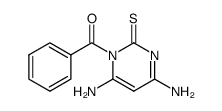 4,6-diamino-1-benzoylamino-1H-pyrimidine-2-thione Structure