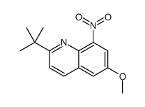 2-tert-butyl-6-methoxy-8-nitroquinoline Structure