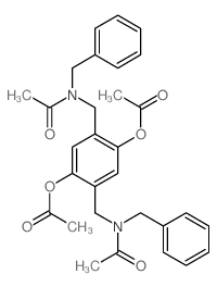 Acetamide,N,N'-[[2,5-bis(acetyloxy)-1,4-phenylene]bis(methylene)]bis[N-(phenylmethyl)-结构式