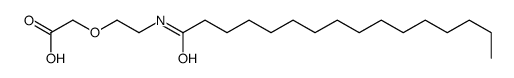 [2-[(1-oxohexadecyl)amino]ethoxy]acetic acid Structure