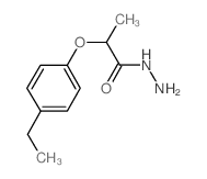 Propanoic acid, 2-(4-ethylphenoxy)-, hydrazide (9CI) Structure