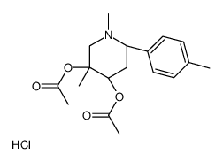 [(2S,4S,5R)-5-acetyloxy-1,5-dimethyl-2-(4-methylphenyl)piperidin-4-yl] acetate,hydrochloride结构式
