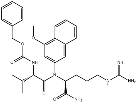 Z-Val-Arg-4MβNA · HCl结构式