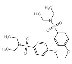 Benzenesulfonamide, 4,4'-[1,2-ethanediylbis(oxy)]bis[N,N-diethyl- (9CI) structure