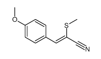 3-(4-methoxyphenyl)-2-methylsulfanylprop-2-enenitrile Structure