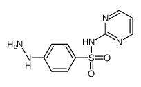 4-hydrazinyl-N-pyrimidin-2-ylbenzenesulfonamide结构式