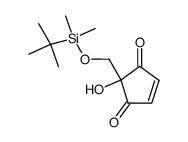 2-hydroxy-2-[[(tert-butyldimethylsilyl)oxy]methyl]cyclopent-4-ene-1,3-dione Structure