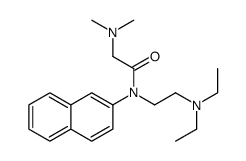 N-[2-(diethylamino)ethyl]-2-(dimethylamino)-N-naphthalen-2-ylacetamide结构式