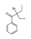 2-bromo-2-ethyl-1-phenylbutan-1-one Structure