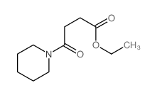 ethyl 4-oxo-4-(1-piperidyl)butanoate structure