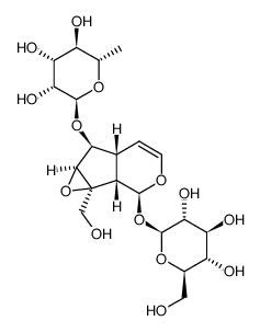 6-O-α-L-rhamnopyranosylcatalpol结构式