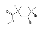 1-Carbomethoxy-4-methyl-1,2-oxido-trans-4,5-dibrom-cyclohexan结构式