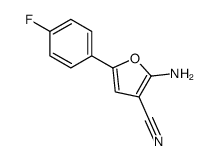 2-amino-5-(4-fluorophenyl)furan-3-carbonitrile结构式