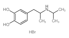 1,2-Benzenediol,4-[2-[(1-methylethyl)amino]propyl]-, hydrobromide (1:1) Structure
