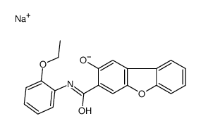 sodium,3-[(2-ethoxyphenyl)carbamoyl]dibenzofuran-2-olate结构式