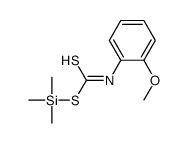 N-(2-Methoxyphenyl)dithiocarbamic acid trimethylsilyl ester Structure