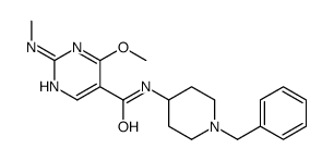 N-(1-Benzyl-4-piperidyl)-4-methoxy-2-(methylamino)-5-pyrimidinecarboxamide Structure