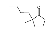 2-butyl-2-methyl-1-cyclopentanone结构式