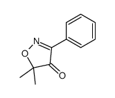 5,5-dimethyl-3-phenyl-1,2-oxazol-4-one结构式