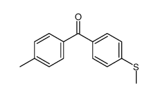 (4-methylthiophenyl)(p-tolyl)methanone Structure