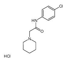 piperidino-acetic acid-(4-chloro-anilide), hydrochloride Structure