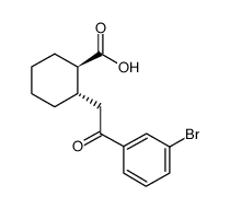 trans-2-[2-(3-bromophenyl)-2-oxoethyl]cyclohexane-1-carboxylic acid picture