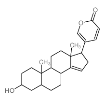 5.beta.-Bufa-14,20, 22-trienolide, 3.beta.-hydroxy-结构式