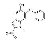 2-Propenoic acid, 3-(1-methyl-5-nitro-1H-imidazol-2-yl)-2-phenoxy- picture