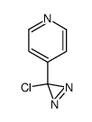 4-(3-chloro-3H-diazirin-3-yl)pyridine结构式