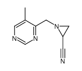 1-[(5-methylpyrimidin-4-yl)methyl]aziridine-2-carbonitrile Structure