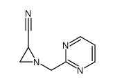 1-(pyrimidin-2-ylmethyl)aziridine-2-carbonitrile Structure