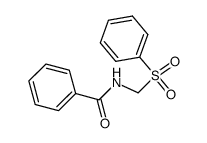 N-[(phenylsulfonyl)methyl]benzamide Structure