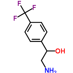 2-Amino-1-[4-(trifluoromethyl)phenyl]ethanol结构式