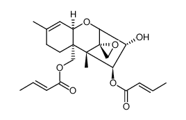 4β,15-bis(crotonyloxy)scirpen-3α-ol Structure