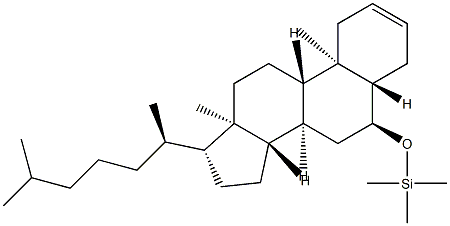 6α-[(Trimethylsilyl)oxy]-5α-cholest-2-ene结构式