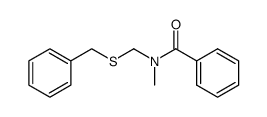 benzyl (N-methylbenzamido)methylsulfide Structure