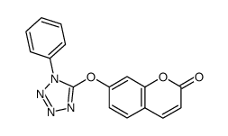 7-((1-phenyl-1H-tetrazol-5-yl)oxy)-2H-chromen-2-one Structure